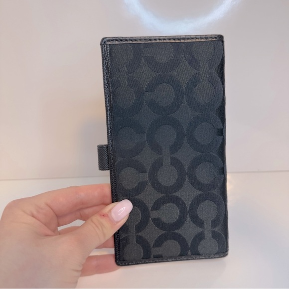 Coach Signature Checkbook Cover Holder - Picture 2 of 4